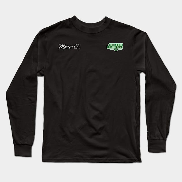 Gson Studios Plumbing Mario C. Long Sleeve T-Shirt by Fresh Fly Threads